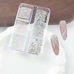 Tırnak Metal Havyar ve Parlak Süs Taşları 3 Boy Nail Art Süsleme Taşları WN-524