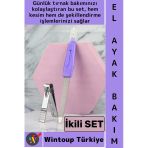 #Tırnakbakım El Ayak Bakım Manikür Aparatı Kesme Şekillendirme Pratik Tırnak Makası Törpü İkili Set