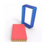 Tırtıklı Dildörtgen Polikarbon Kurabiye Kalıbı 7.5x4.5 Cm