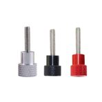 Tırtıklı El Vidaları, 1-5pcs Aluminum Alloy Stainless Steel Knurled Thumb Screws Red M3 M4 M5 M6 M8 M10(2 Pcs,M3x8-D12x12)