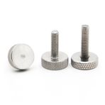 Tırtıklı El Vidaları, 304 Stainless Knurled Flat Head Handtight Thumb Screws Curtain Wall Glass M3-M10(6mm,M5 2pcs)