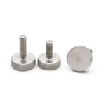 Tırtıklı El Vidaları, 304 Stainless Steel Knurled Big Flat Head Thumb Screw Advertising Nail GB835 M3-M10 9-Pack(40mm,M4 2pcs)