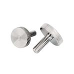 Tırtıklı El Vidaları, 304 Stainless Steel Knurled Flat Round Head Thumb Screws M3-M10 X 6-60mm 41-Pack(M3x20mm)