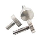 Tırtıklı El Vidaları, Knurled Thumb Screws 304 Stainless Steel Flat Head M3-M10 6-40mm(6mm,M3 2pcs)