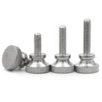 Tırtıklı El Vidaları, Knurled Thumb Screws 304 Stainless Steel Multiple Sizes(4mm,M6 (2pcs))