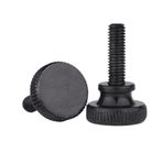 Tırtıklı El Vidaları, Knurled Thumb Screws Black Carbon Steel Multiple Sizes(20mm,M6 2PCS)