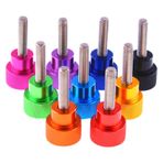 Tırtıklı El Vidaları, Pack Of 2 Multicolor Aluminum Knurled Thumb Screws M3-M6 Stainless Steel Thread Hand Tight(Light Blue,M5x35)
