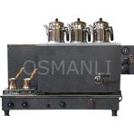 Tiryaki 3 Demlikli Gri Doğalgazlı Elektrikli Çay Kazanı