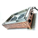 Tiryaki Bakır Kumda Kahve Makinesi Çift Pleytli Büyük Boy 55X33 cm A++ Kumda Kahve A++ Safir Çay Kazanları