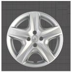 Tisa Renault Fluence - Megane Füme 16" Jant Kapağı 4'lü Takım JKR031