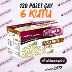 Tisan Anason Çayı | 6 Kutu | 120 Poşet Çay - Bitki Çayı