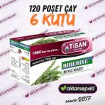 Tisan Biberiye Çayı | 6 Kutu | 120 Poşet Çay - Bitki Çayı