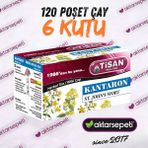 Tisan Kantaron Çayı | 6 Kutu | 120 Poşet Çay - Bitki Çayı