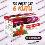 Tisan Kuşburnu Çayı 6 Kutu 120 Poşet Çay