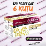 Tisan Rezene Çayı | 6 Kutu | 120 Poşet Çay - Bitki Çayı