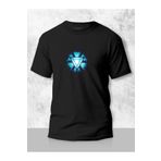 Tişört Baskı K-art Giyim Unisex Siyah Marvel Iron Man Arc Reactor Tasarımlı Kişiye Özel Tişört