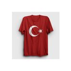 Tisort.ist Unisex Kırmızı Ay Yıldızlı T-shirt tt