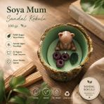 Tişört Kodu Ayıcık Figürlü Sandal Kokulu Soya Mum – El Yapımı Dekoratif Mum | 100 gr