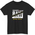 Tişört Kodu Bronx Raw Vintage Denim Regular Fit Erkek Tişört - Siyah - 2XL