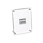 Tissting Akrilik Resim Çerçevesi, Şeffaf Fotoğraf Çerçevesi Şeffaf Sertifika Çerçeveleri Belge Sertifikası Sanat Eseri için Metal Raflı Ekran Fotoğrafları (24,2 x 29,3 cm)