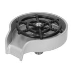 Tissting Mutfak Lavabo Cam Durulayıcı, Otomatik Bardak Yıkama Lavabo Musluk Cam Çalkalayıcı Bar Cam Durulayıcı Ev Bar Musluk Için Mutfak Şişe Temizleyici(Gümüş)