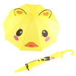 TITA-DONG Güzel Karikatür Hayvan Şemsiyesi, Çocuk Şemsiyesi Güzel Karikatür Hayvan Kolay Kullanım Hafif Kız Şemsiyesi, Açık Gün Yağmur için Eğlenceli Kulaklı Şemsiye Açılır, Yellow