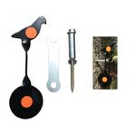 TITA-DONG Küçük Döndürücü Hava Tabancası Hedefi, 3mm Vidalı Tip Çelik Plinking Hedef, Kuş BB Hava Tabancası Hedef Sapan Hedefi Metal Havalı Tüfek Açık Havada Çekim İçin Asılı Hedef,(Siyah)