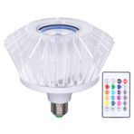 TITA-DONG LED Müzik Ampulü, RGB Renk Değiştiren Dahili Hoparlör, 24 Tuşlu Uzaktan Kumanda Akıllı Ampuller, Ev Bölümü Dekorasyonu ve Çeşitli Barlar için Geniş Uygulama Aile Dostları için İdeal Hediye