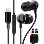 TITACUTE Samsung S22 S21 S20 FE A53 için USB C Kulaklık Yükseltilmiş Kablolu Kulaklıklar Manyetik Kulak İçi Tip C Kulaklık Bas Stereo Gürültü Engelleme Galaxy Z Flip Fold 3 4 Pixel 7 6 OnePlus için