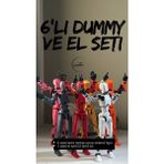 Titan 13 - Lucky 13 Oynar Eklemli Robot Figür Oyuncak Set 6 Adet Dummy ve 1 Adet 12'li El Seti
