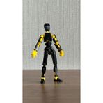Titan 13 - Lucky 13 Oynar Eklemli Robot Figür Oyuncak Siyah Sarı Dummy