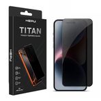 Titan Privacy Apple Iphone Hayalet Ekran Koruyucu 9H iphone 17/iphone/16 iphone 15/iphone 14/13/12/11 Tüm modeller İçin HD Ekran Koruyucu Darbelere Dayanıklı Premium Temperli Cam (15 PRO)