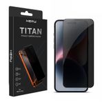 Titan Privacy Apple Iphone Hayalet Ekran Koruyucu 9H iphone 17/iphone/16 iphone 15/iphone 14/13/12/11 Tüm modeller İçin HD Ekran Koruyucu Darbelere Dayanıklı Premium Temperli Cam (17 PRO)
