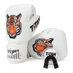 Titan Sport Beyaz Kaplan Desenli Set Fgr Model-9 Boks Eldiveni - 10 oz
