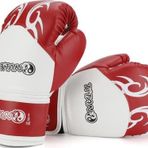 TİTAN SPORT KIRMIZI BEYAZ İŞLEMELİ BOKS ELDİVENİ