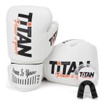 Titan Sport Model 2 Beyaz Boks Eldiveni+Dişlik Seti