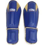 Titan Sport Parlak Mavi-Sarı Muay Thai, Kick Boks Kaval Koruyucu
