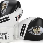 Titan Sport Siyah Beyaz Hayalet Kurukafa Desenli Boks Eldiveni