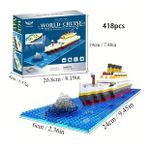 Titanic 3D Lego Buldıng Blocks 418 Parça 12+ Yaş Puzzle Tekne Gemi Hediye