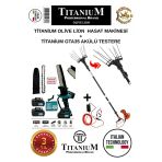 Titanium Olive Lion Plus Akülü Zeytin Hasat Makinesi Şarj Aleti Hediyeli