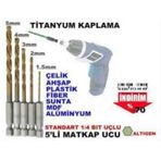 Titanyum Çelik Matkap için Delme Uç Bits Seti Altıgen Çelik Ahşap