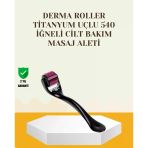 Titanyum Dermaroller 540 İğne Cilt Onarım Kolajen Üretim Desteği