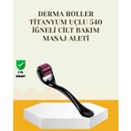 Titanyum Dermaroller 540 İğne Cilt Onarım Ve Kolajen Üretim Desteği FRTKGT25DYMXUCZZDERMAROLLER-5