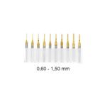 Titanyum Kaplı Tungsten Çelik Cnc Freze Pcb Kesici 0,6 - 1,5Mm
