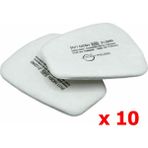 Titech Airless 5N11 N95 Partikül Toz ve Sis Filtresi P2 (10'lu Paket) - 0,23 mm