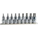 Titi 6195 1/2" Torx Bits Uçlu Lokma Anahtar Takımı 9 Parça (Raylı)