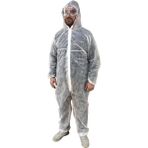 Titi Tek Kullanımlık Kapşonlu Beyaz İş Tulumu 30GR Xl