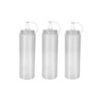 Titiz 3 Lü Sos Şişesi Yağlık Sirkelik Sosluk 700 Ml