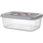 Titiz Aria Saklama Kabı 3'lü Set 1200 ml - Cupcake - Gri