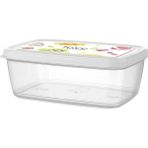 Titiz Aria Saklama Kabı 3'lü Set 1200 ml - Fruits - Beyaz